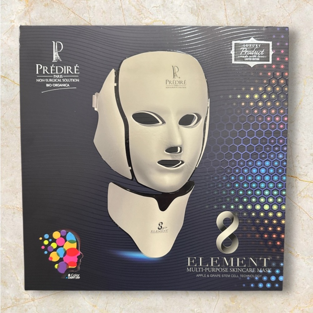 PRÉDIRÉ PARIS 8ELEMENT MULTI PURPOSE SKINCARE MASK NON SURGICAL SOLUTION LED NIB